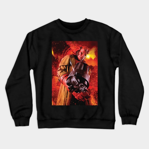 Hellboy - Bureau for Paranormal Research and Defense Crewneck Sweatshirt by GaudaPrime31